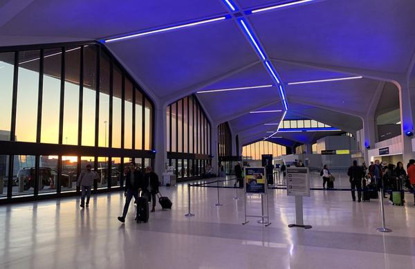 Boston Logan Airport at dawn