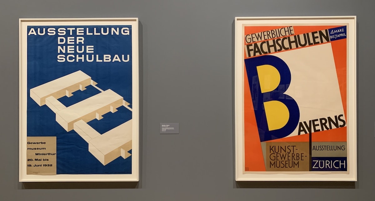 A couple of posters at an exhibit in MoMA